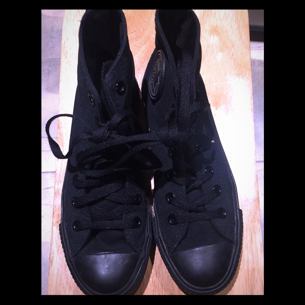 All black Chuck Taylors